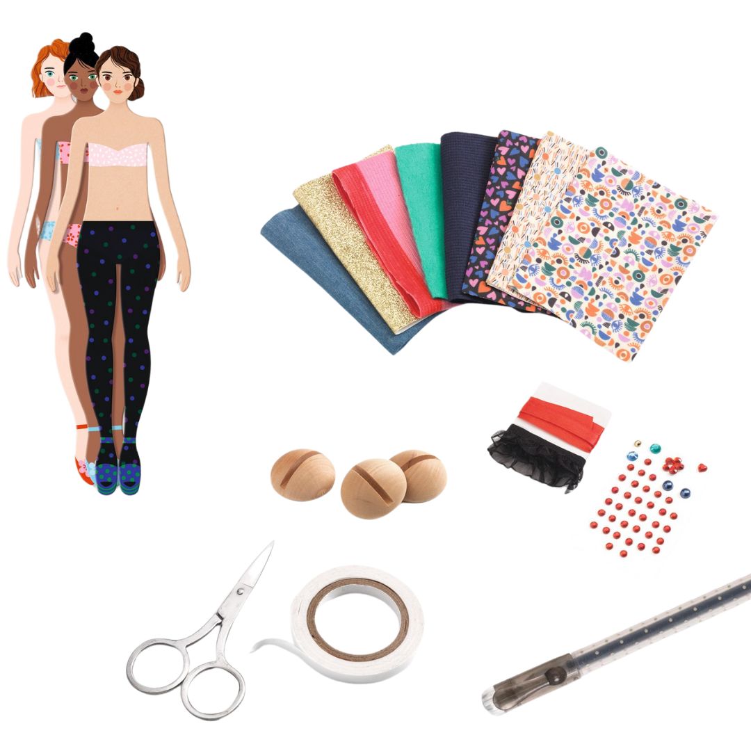 Djeco aankleedpoppen fashion by marie