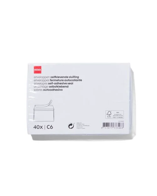 40 enveloppes C6