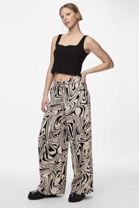 Pieces beige dames broek