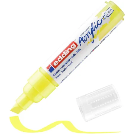 edding 5000 Acrylmarker breit - neon-gelb
