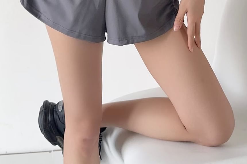 Osion - Hoge taille effen wijde joggingbroek