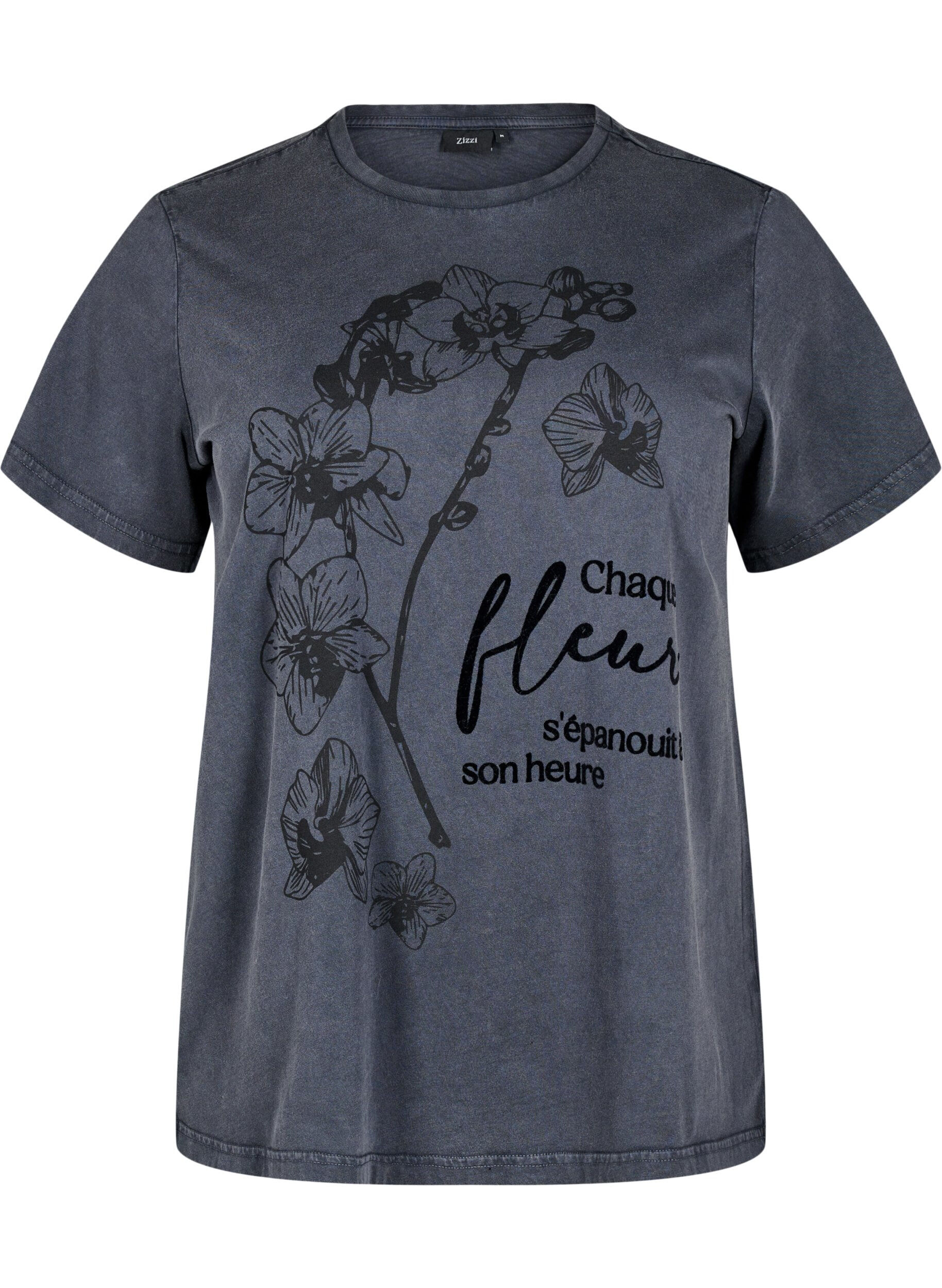T-shirt i økologisk bomuld med print