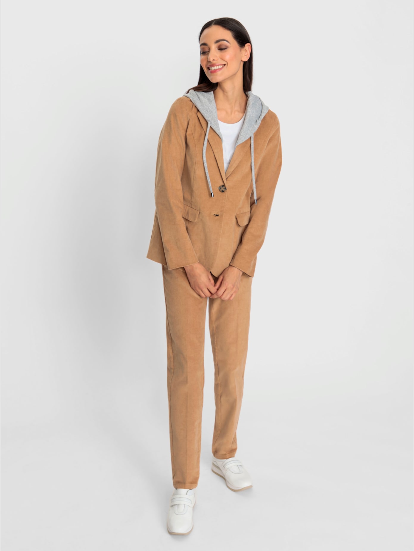 Tenue en velours capuche amovible