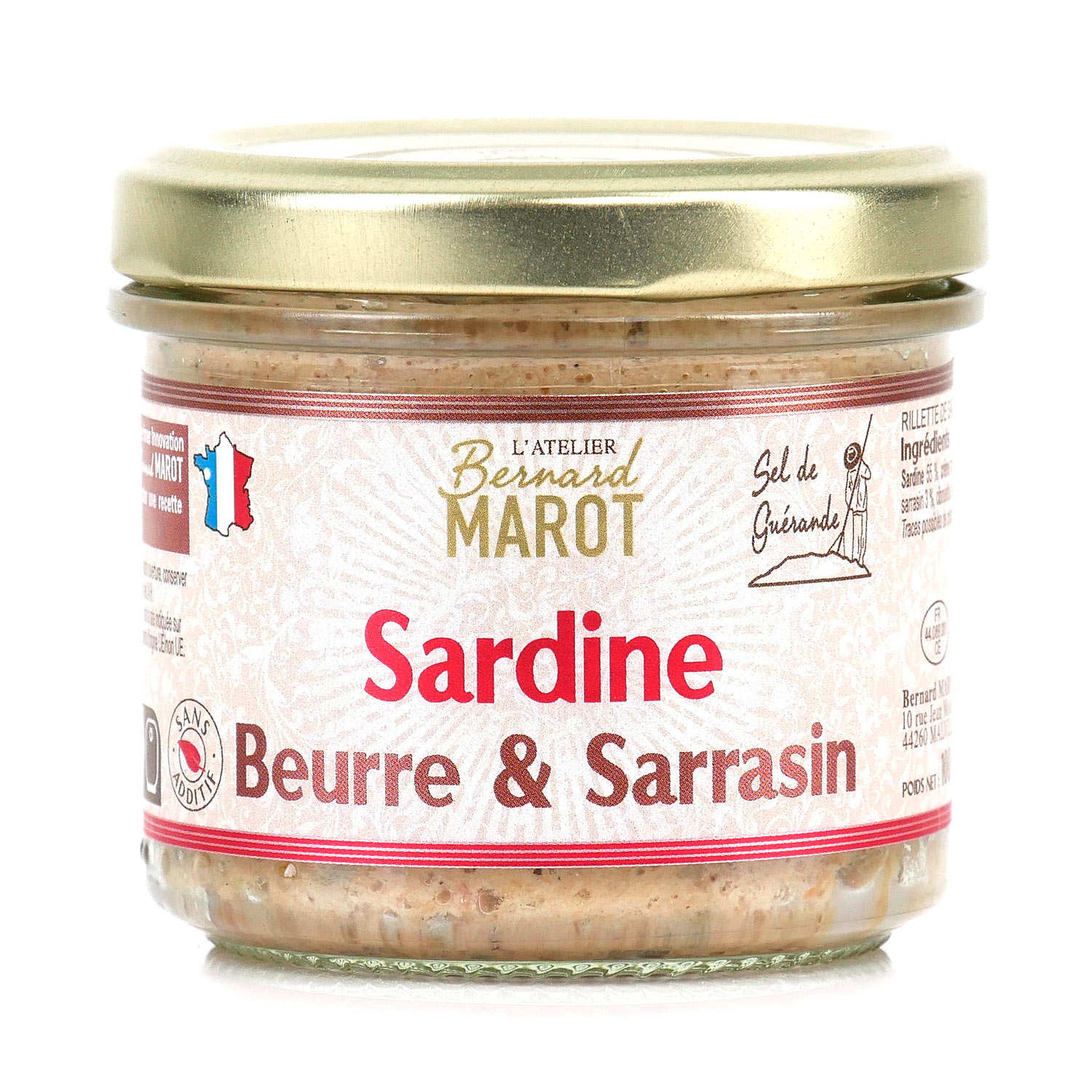 Sardine au beurre et au sarrasin à tartiner