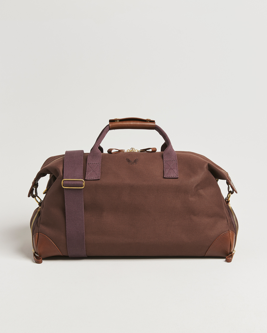 Bennett Winch Canvas Weekender Black Chocolate
