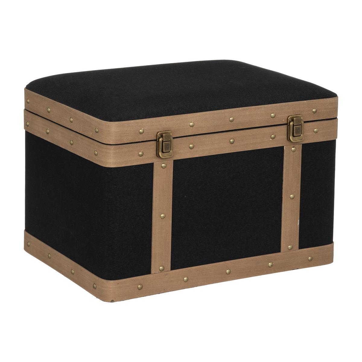 MALLES TISSU NORAH NOIR D.50.5X37X35CM