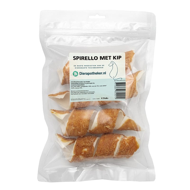 Dierapotheker Spirello Kip 4 stuks Hond | 20034