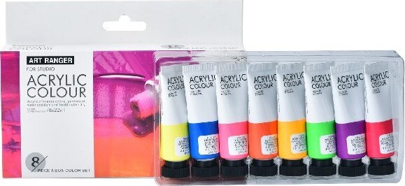 Neon Akrylmaling Sæt - Art Ranger - 8X22 ML