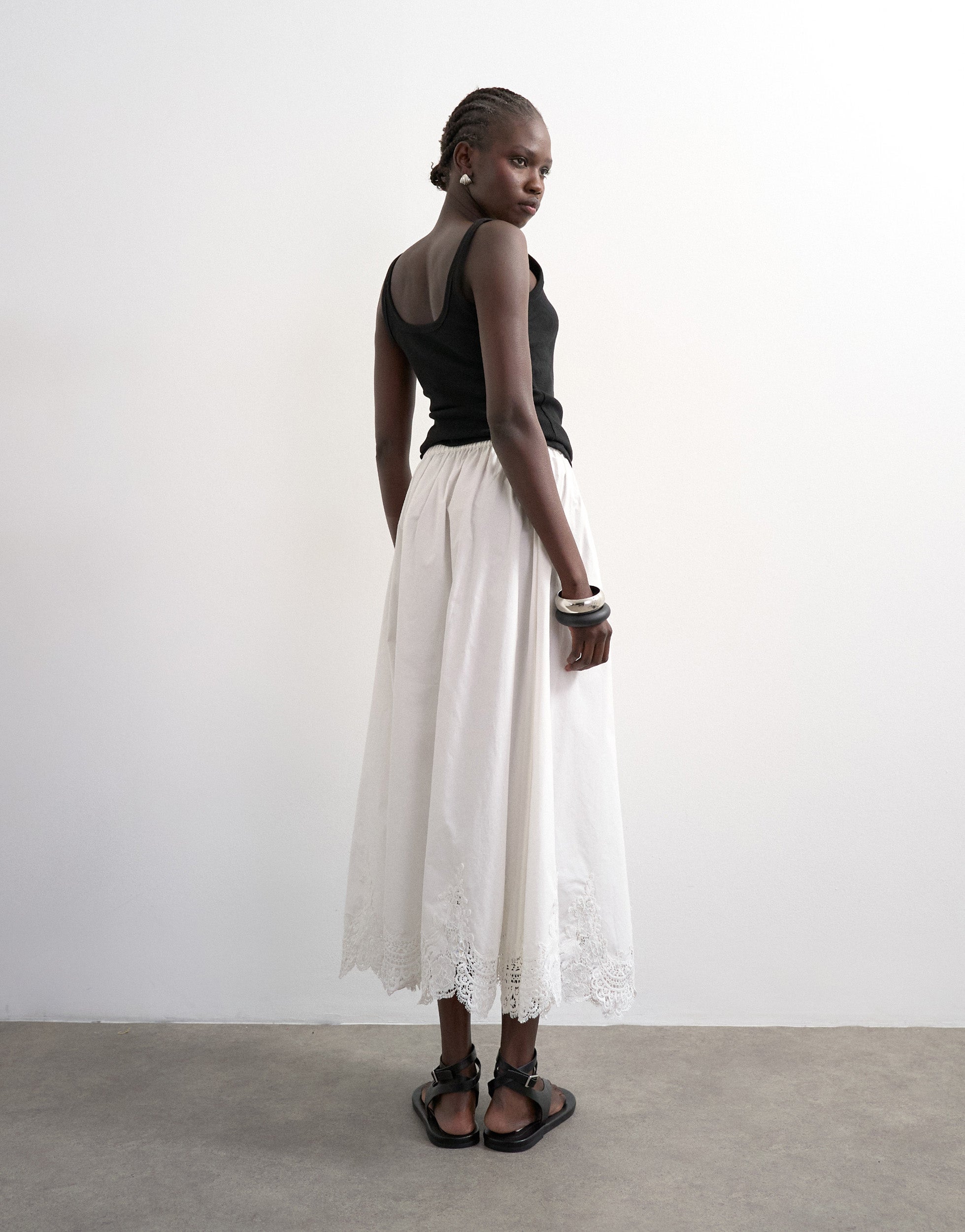 TSLINA Mid rise Lange rok