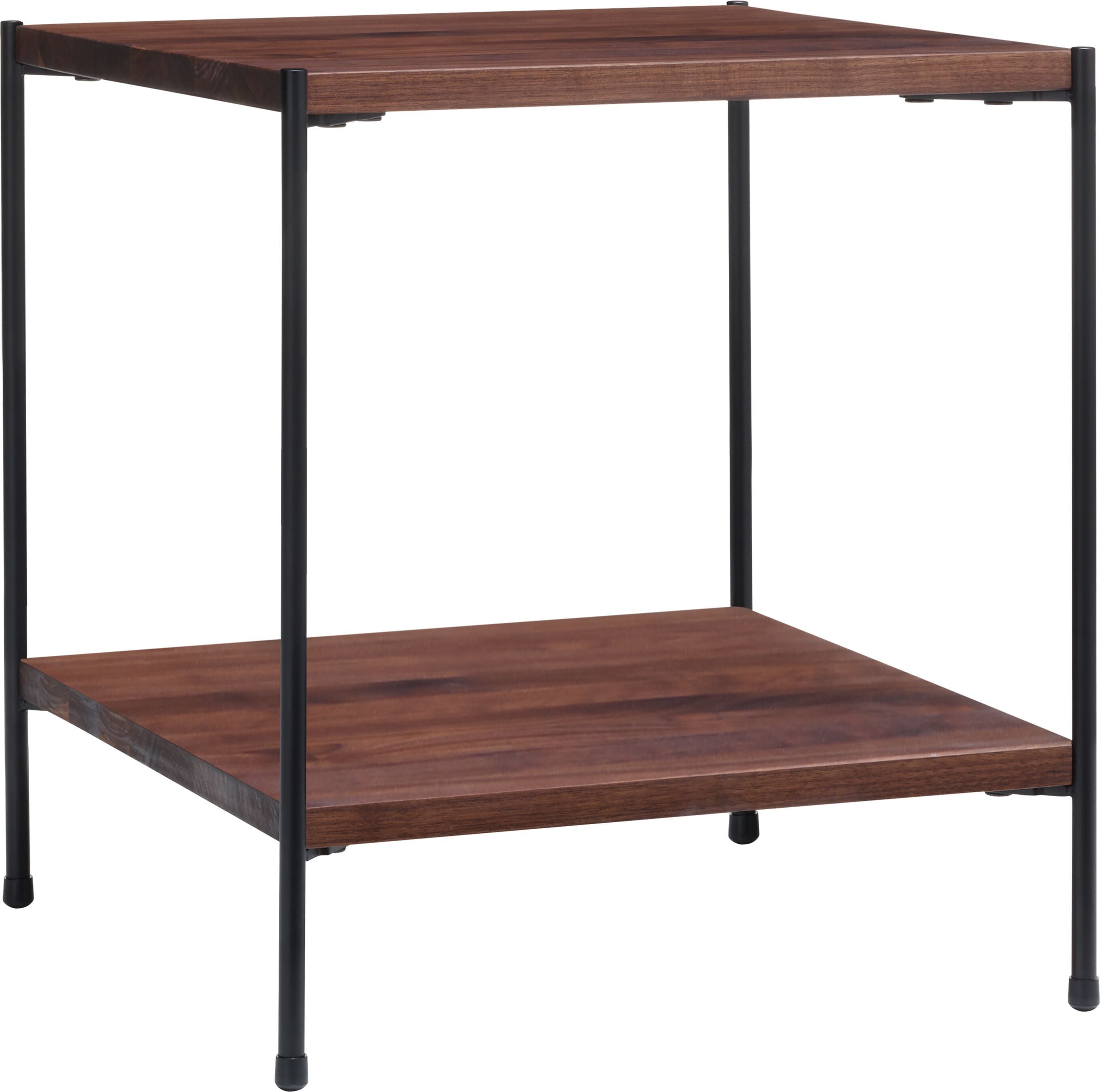 MALA Nachttisch - Nussbaum / B: 40.0 cm x T: 40.0 cm x H: 43.0 cm