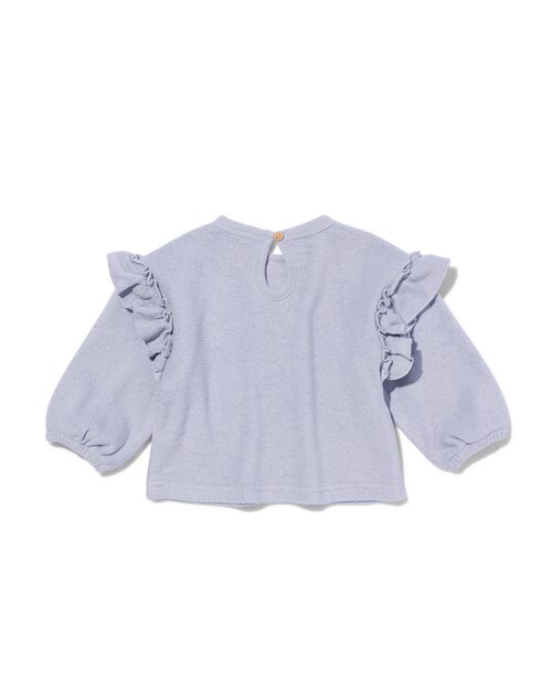pull en tissu éponge pour bébé  lilas