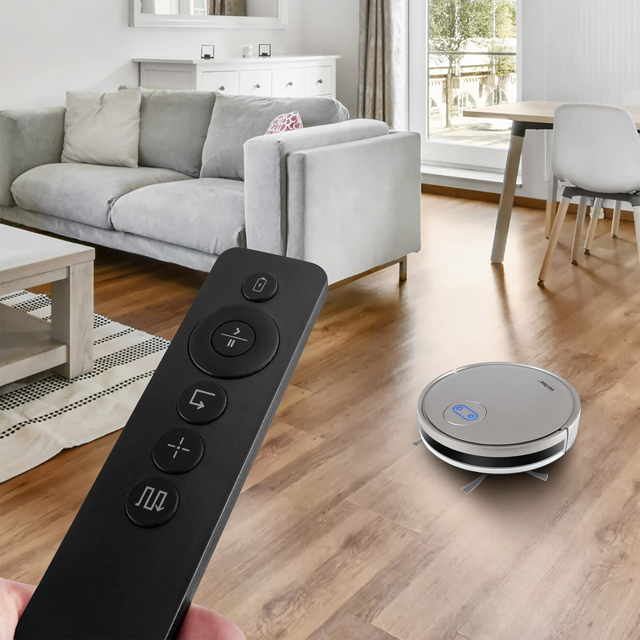 Vortex Aspirateur robot 2-en-1 gris