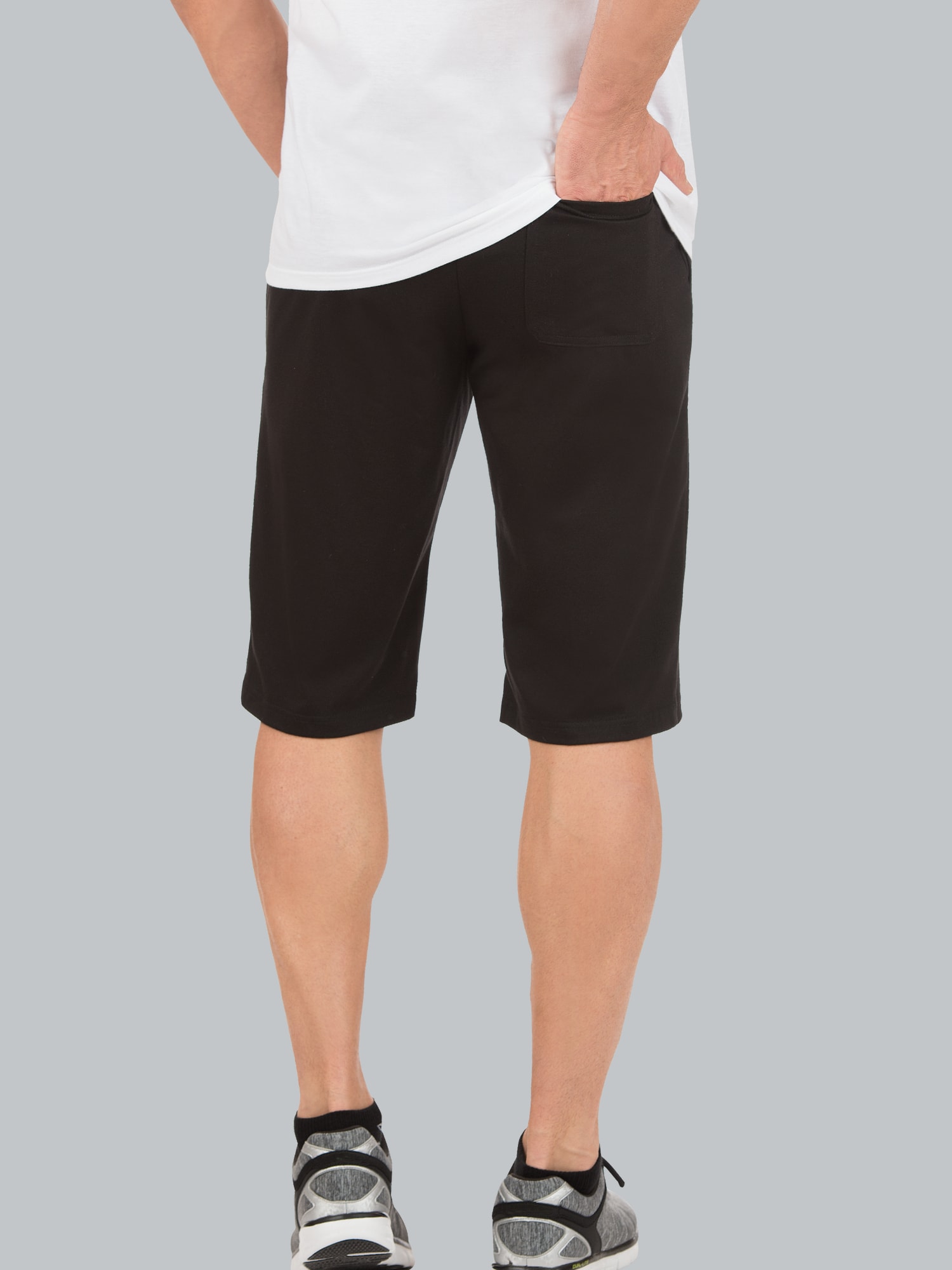 Bermuda aus Single-Jersey Schwarz