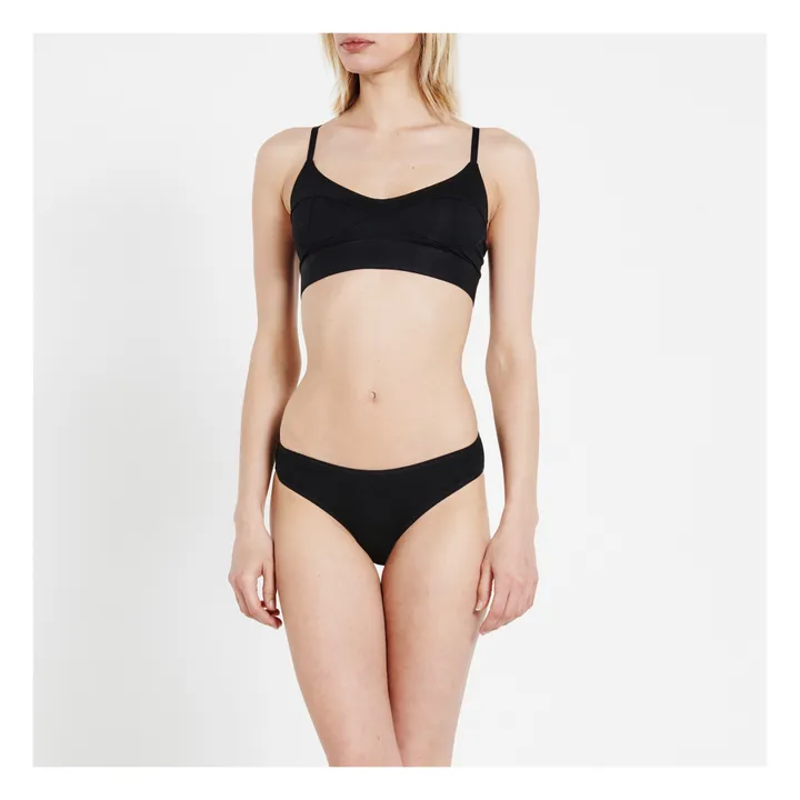 Baserange Culotte Bell Bamboo | Noir
