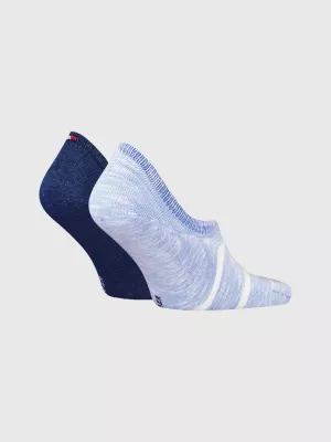 Pacote com 2 pares de meias com estampa de bandeira.