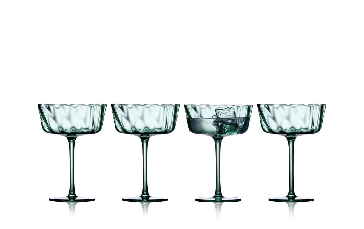 Champagnerglas Vienna Grün, 4 Stück, 30 clElegantes Champagnergläser Set