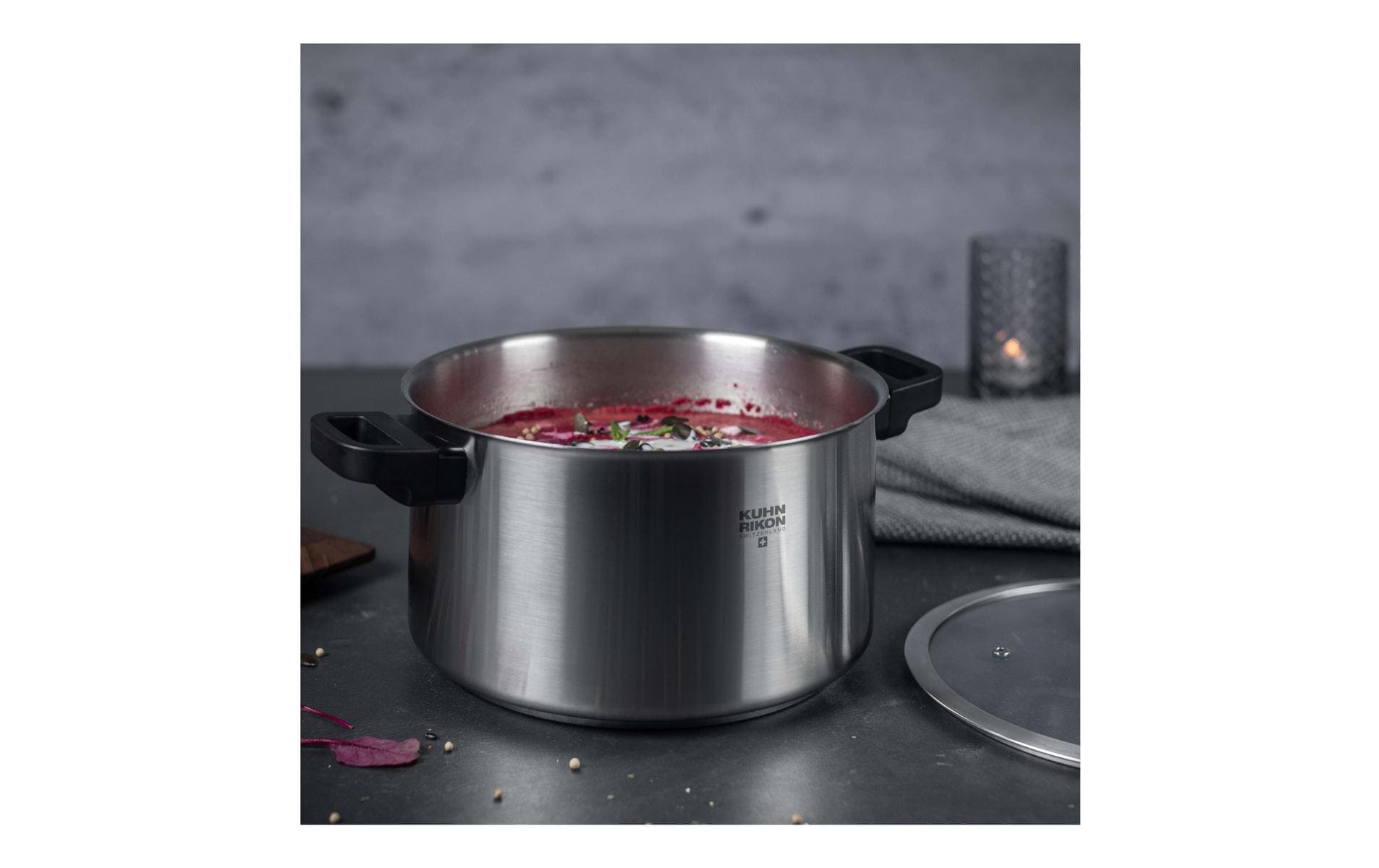 Kochtopf Locarno 24 cm<br>Topf aus Edelstahl
