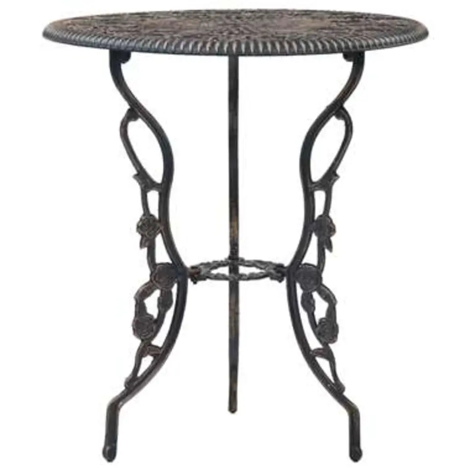 vidaXL - Bistroset - Bruin - Aluminium