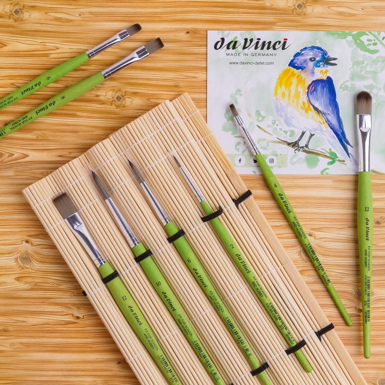 Da Vinci Schulpinsel Fit For School+Hobby rund
