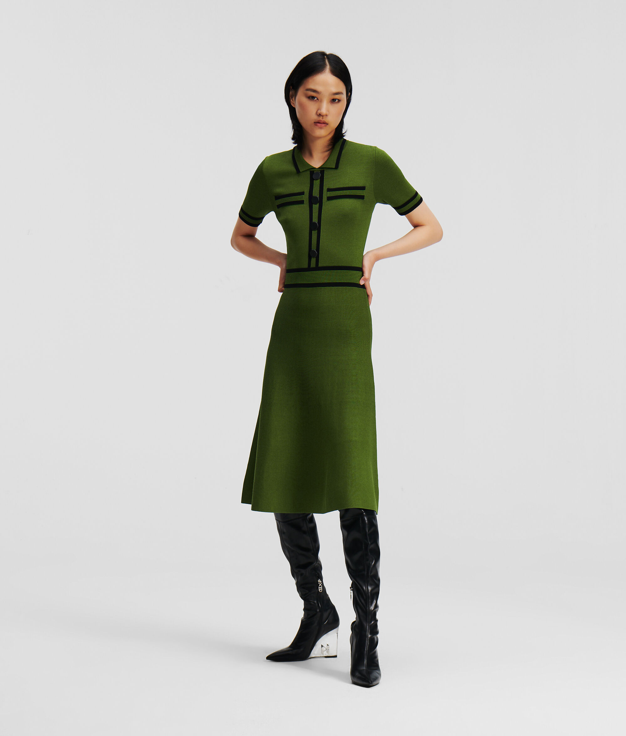 ROBE POLO EN TRICOT