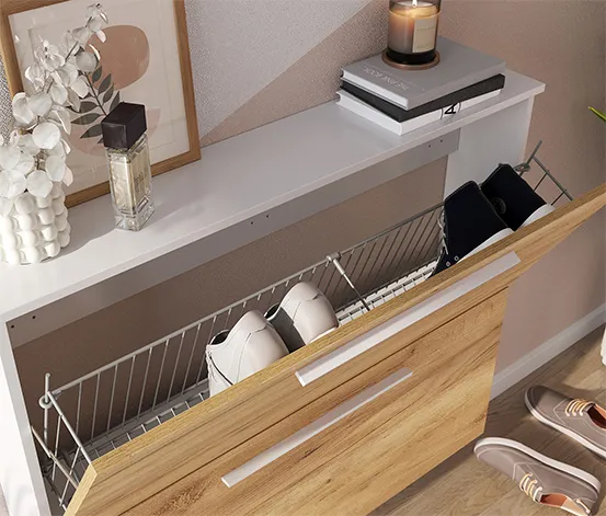 Schuhschrank »WILDOMAR 3884«, groß, weiß
