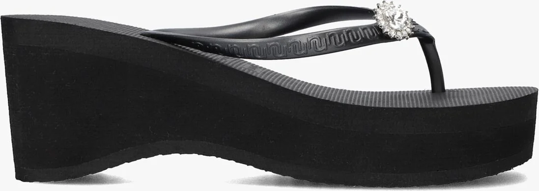 UZURII zwarte uzurii teenslippers switch high
