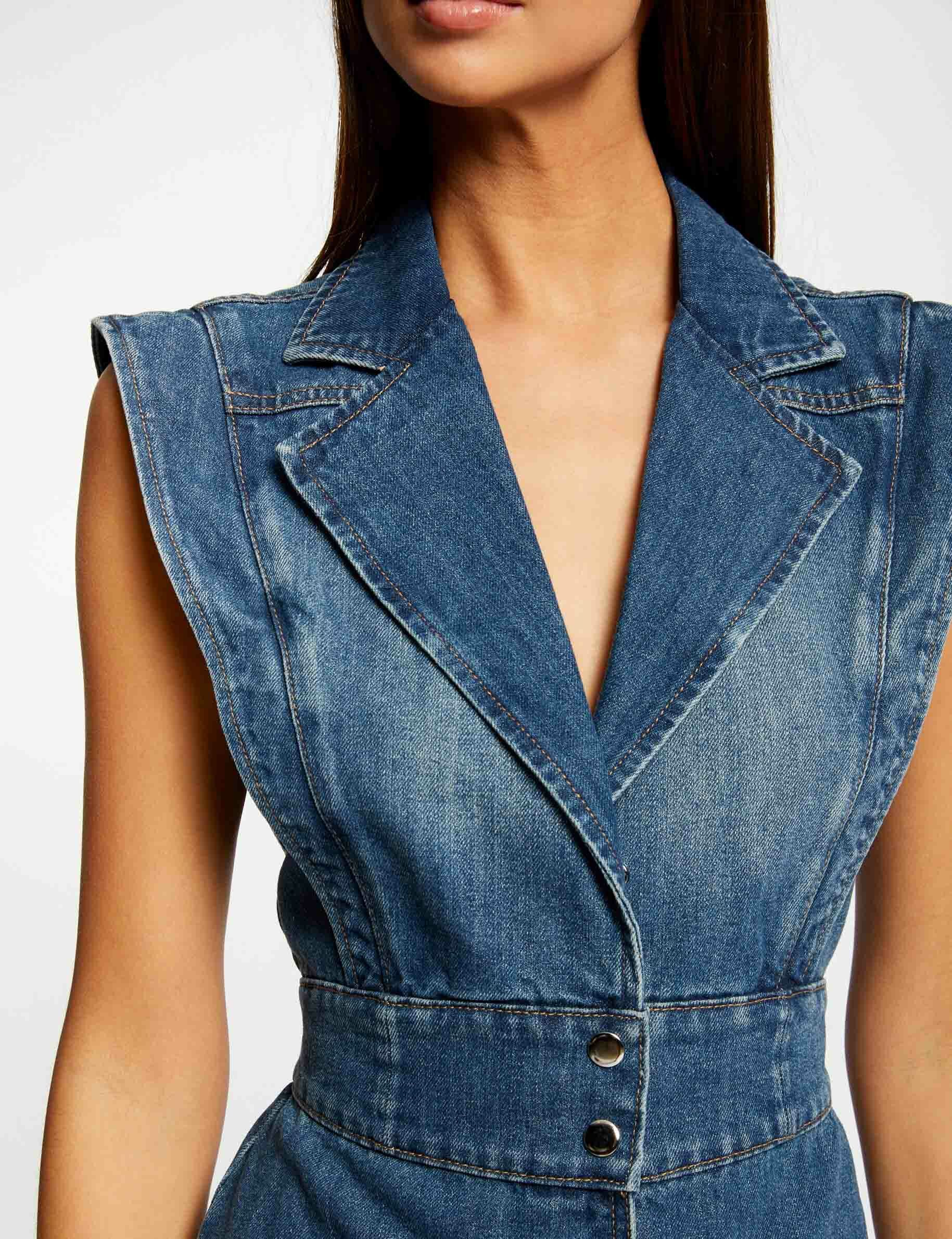 Robe sans manches ceintrée jean stone femme - jean_stone