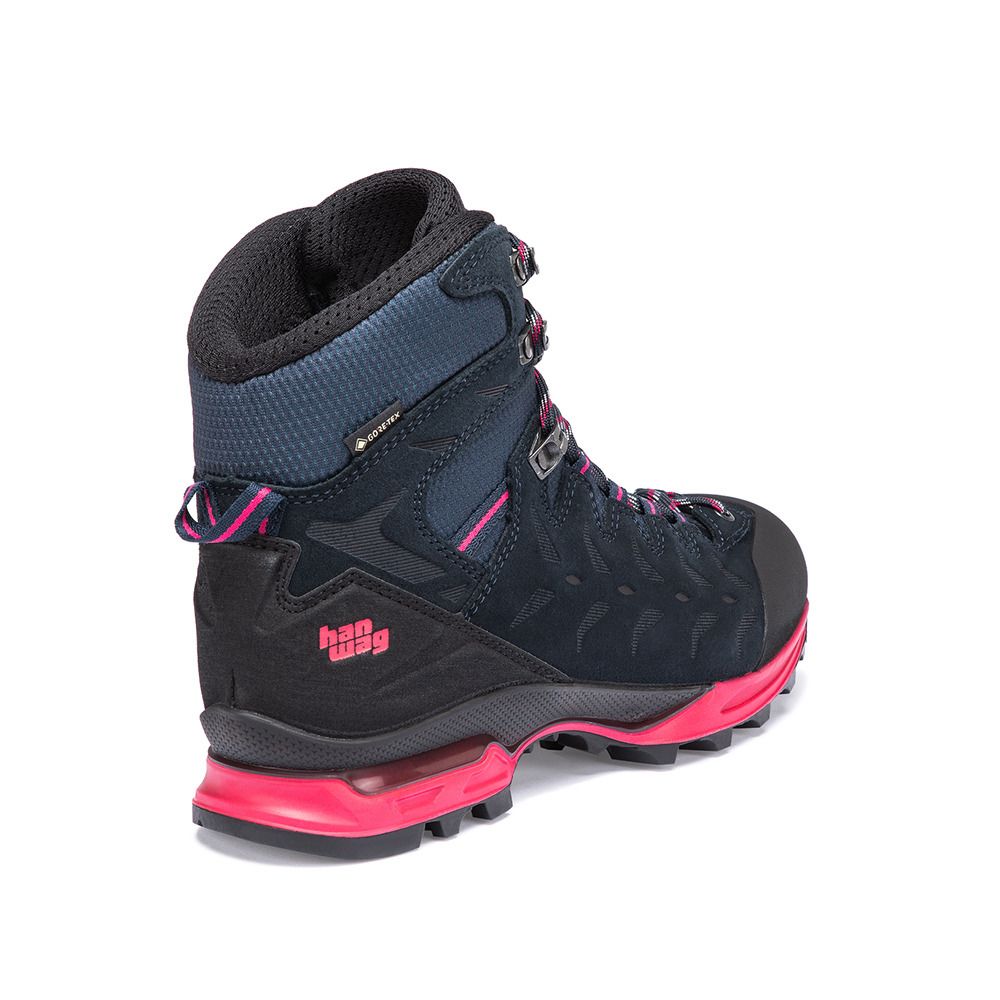 Hanwag MAKRA TREK GTX - Chaussures randonné Femme navy/pink