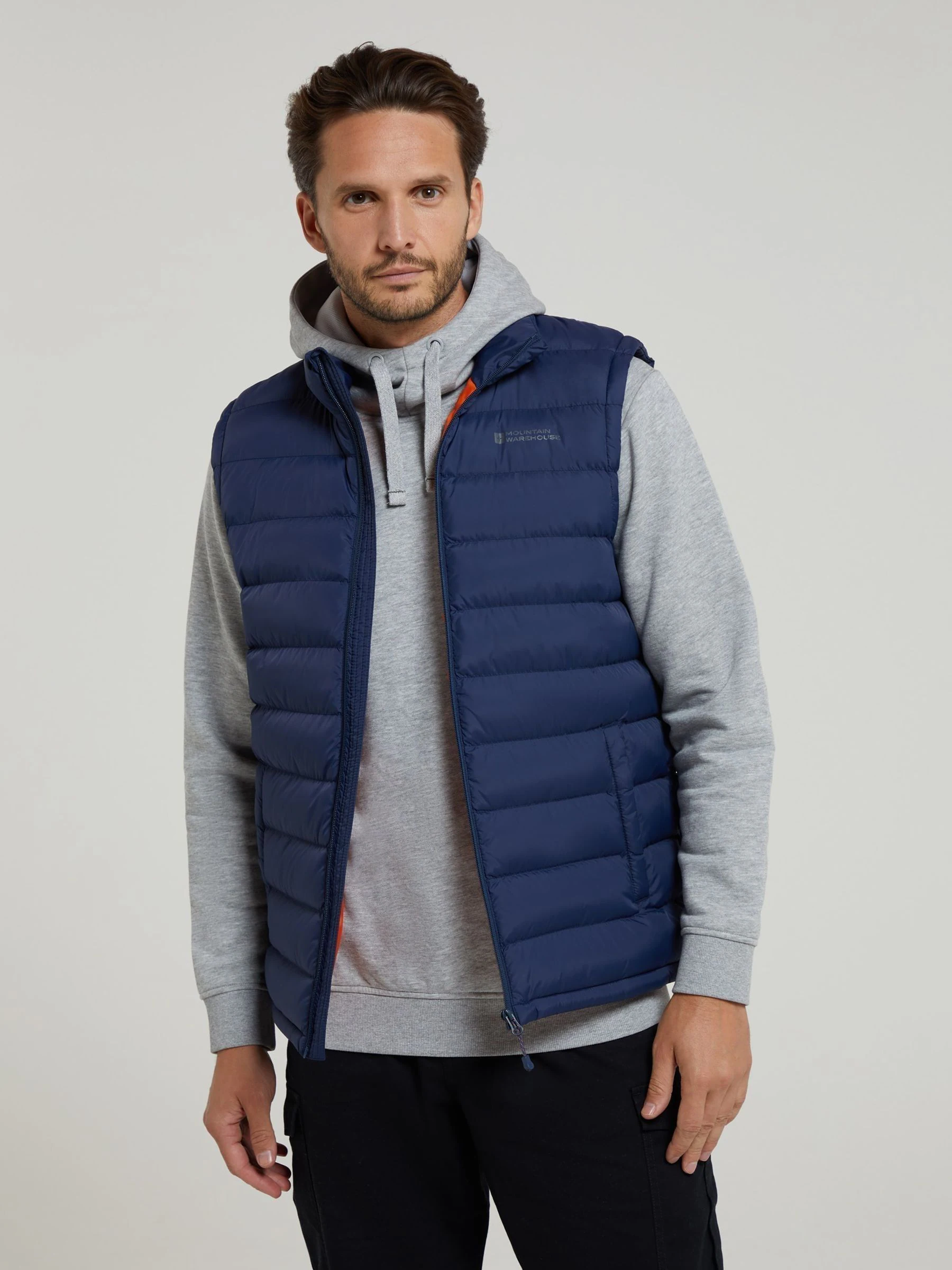 Lichtblauw - Mountain Warehouse - Gewatteerde Seasons bodywarmer voor heren