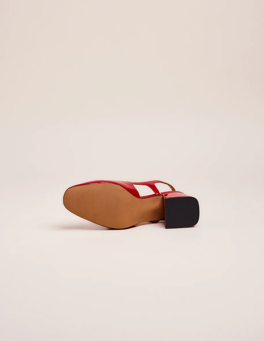 Escarpins Soline - Cuir verni rouge