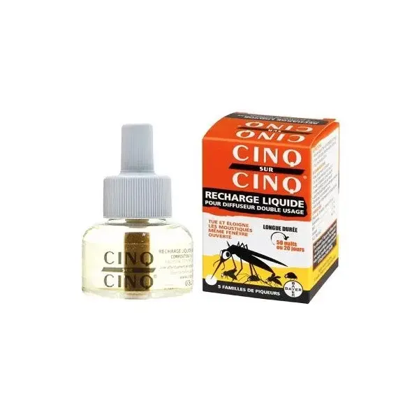 Cinq sur Cinq Recharge liquide pour diffuseur double usage