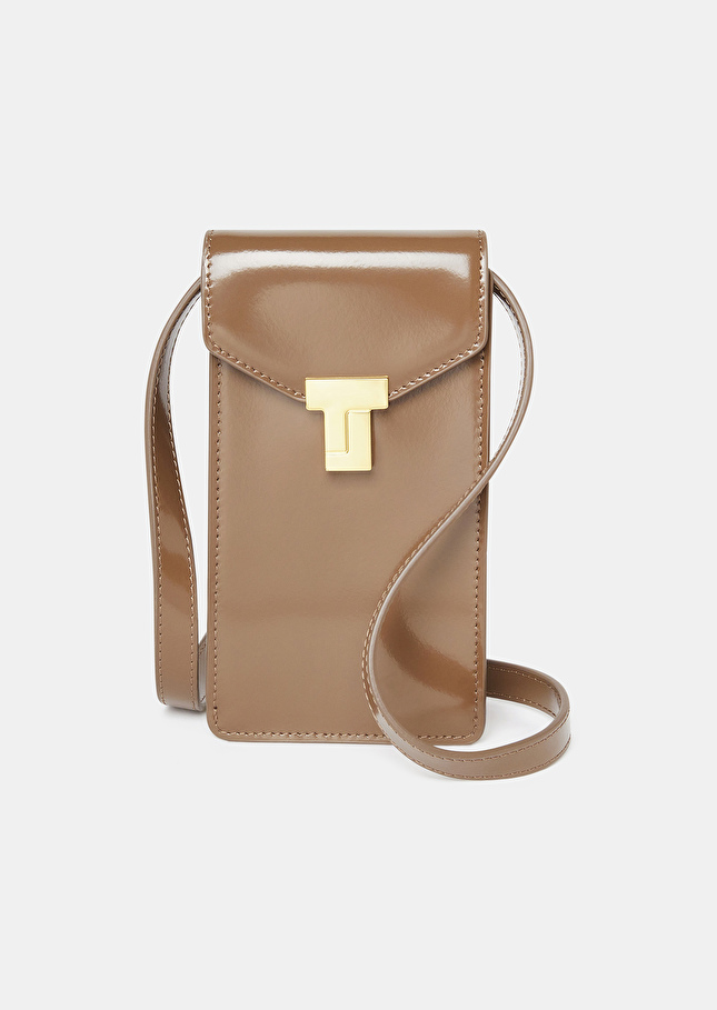 Pochette 8 Bistaupe en cuir