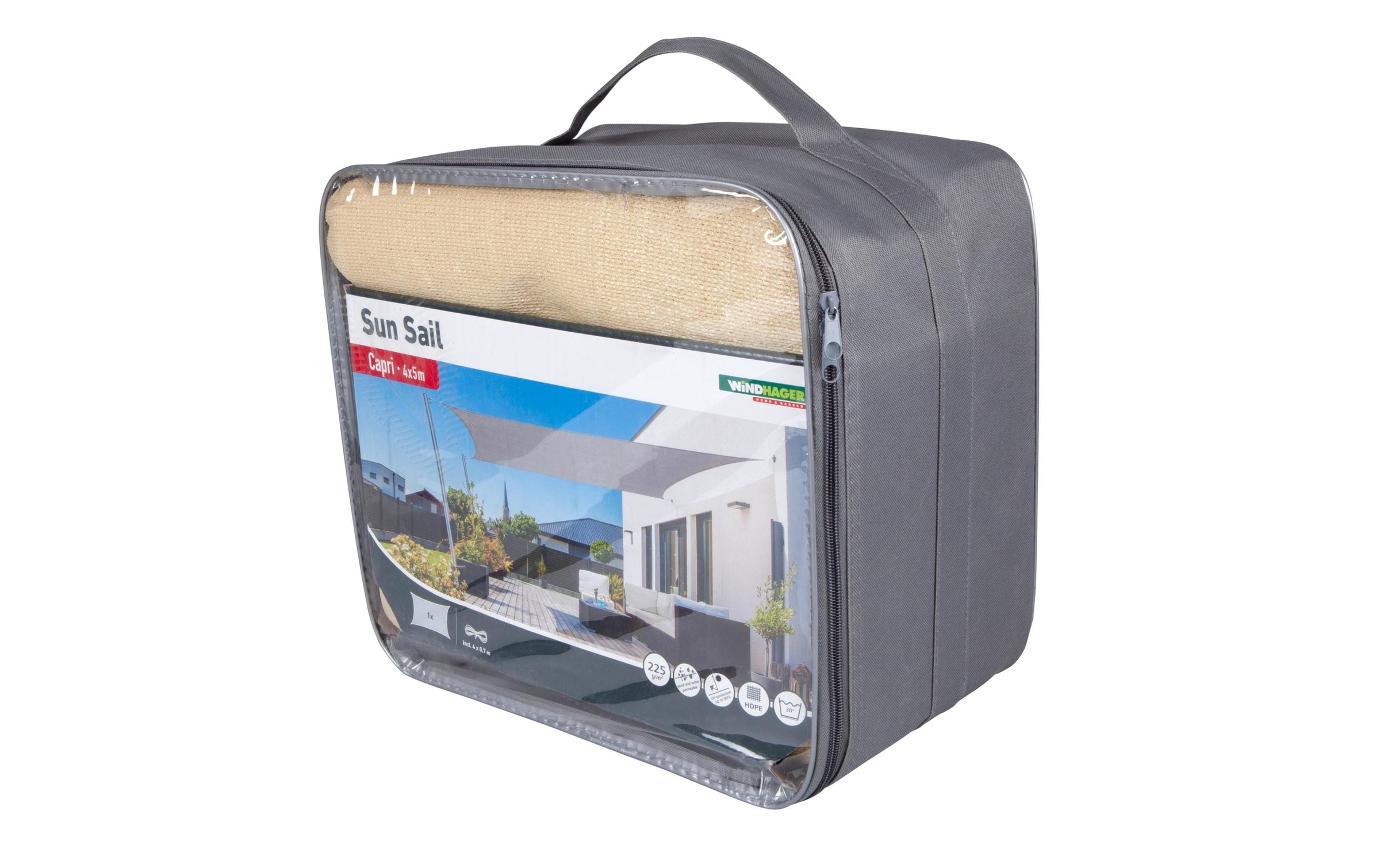 Windhager Sonnensegel »Sonnensegel Rechteck 4x5, Champagener«