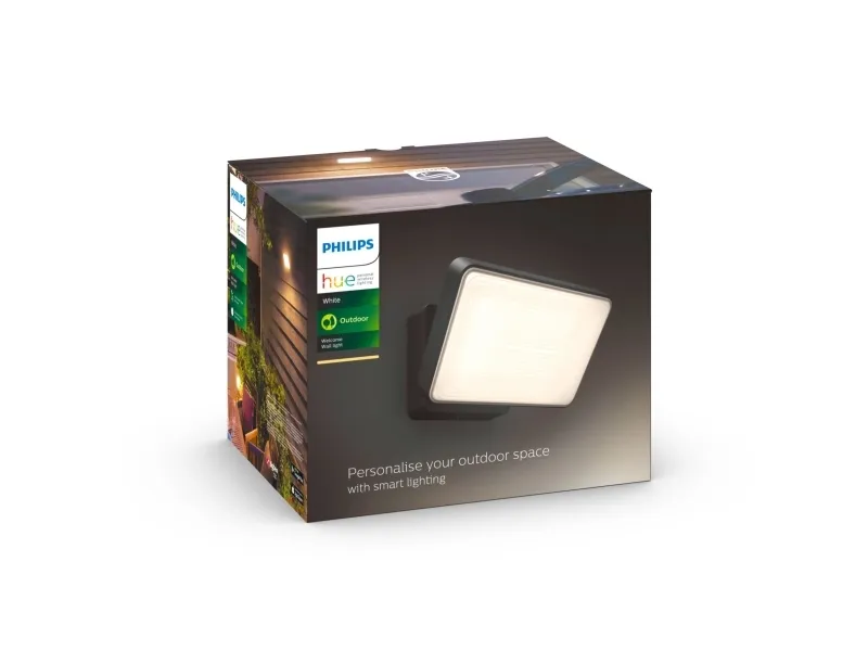 Philips Hue White ambiance Welcome - Projektører - LED - 20.5 W - klasse E - varmt hvidt lys - 2700 K - sort