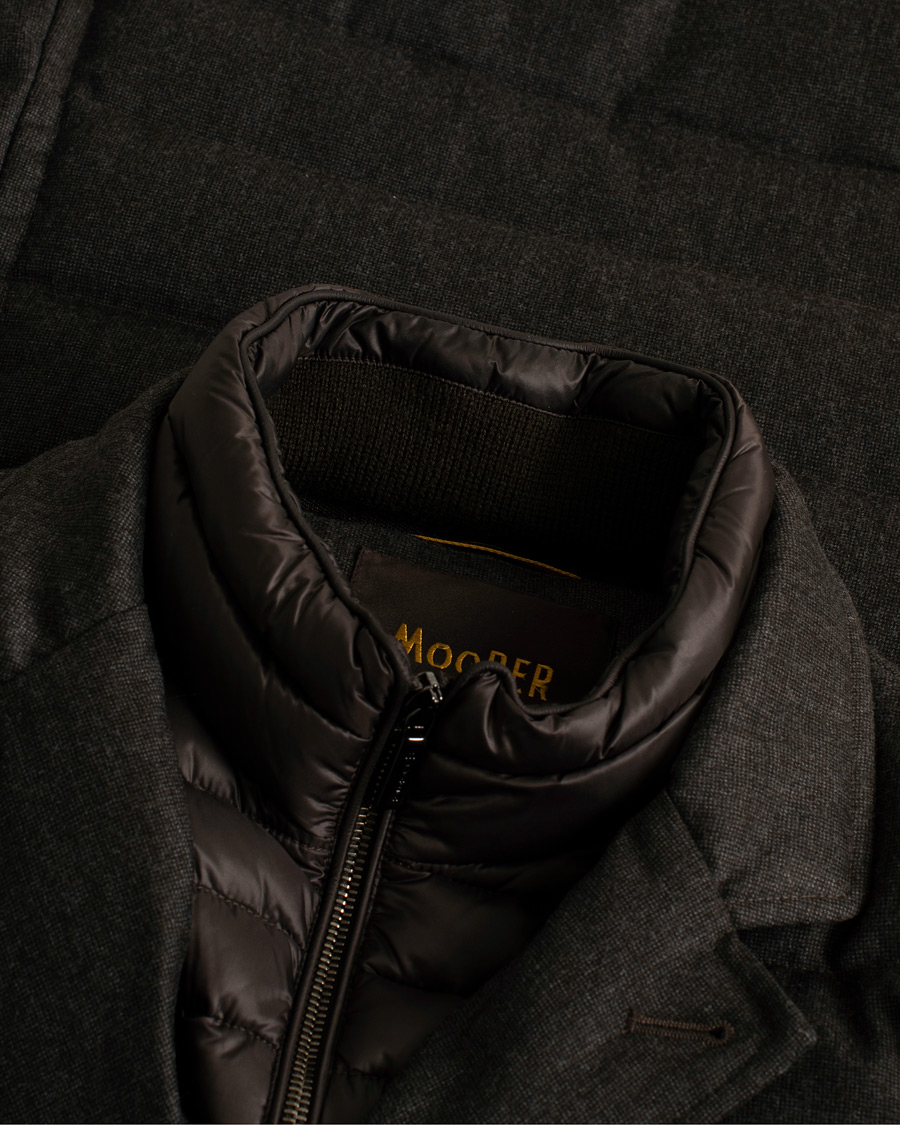 MooRER Nomos Wool Padded Jacket Brown 52