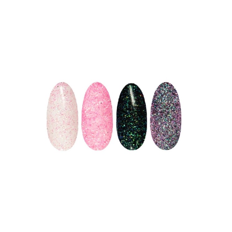 Ronney Glitter Nagelpoeder /32/ Roze