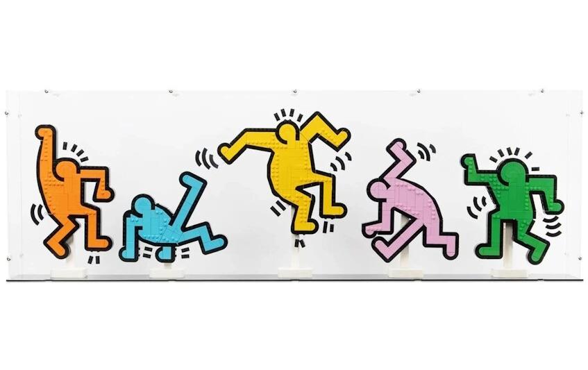 Acryl-Display für Keith Haring Tanzende Figuren 31216<br>Elegantes Acryl-Display für die LEGO Sammlung