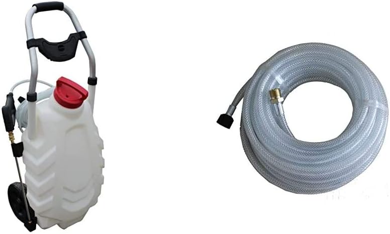 FORUM EQUIPEMENT - Pulvérisateur Électrique Pro Sprayer III 30L – Pulvérisateur Électrique Toiture Longue Portée à Batterie Rechargeable, Débit 240 L/H, Tuyau 8m - 2 Batteries