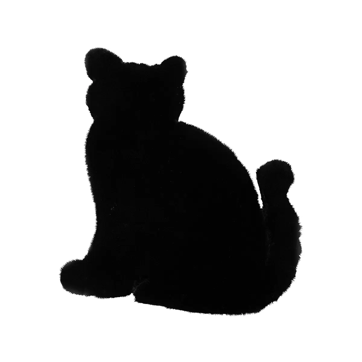Kinderteppich getuftet Bunny Shape Schwarz