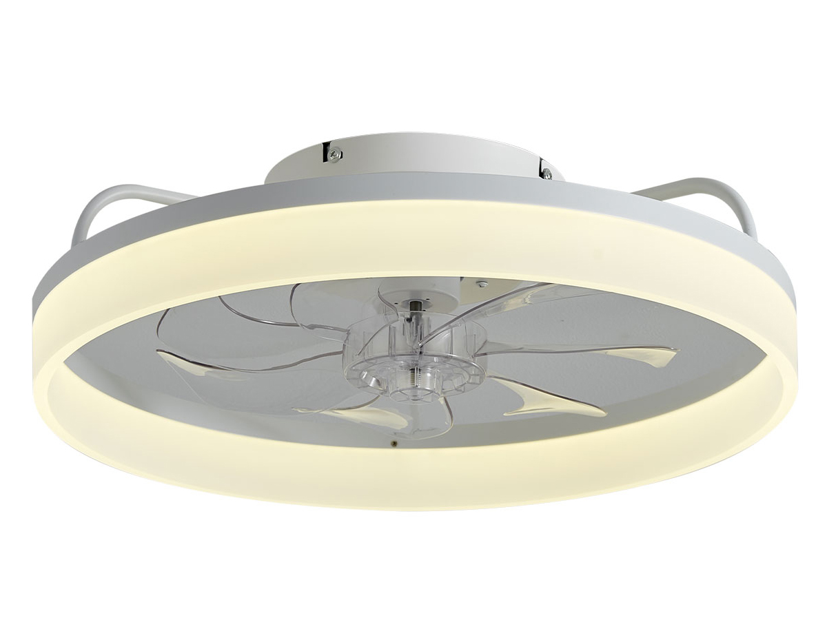 FlinQ AeroGlow Slimme plafondventilator met verlichting - White