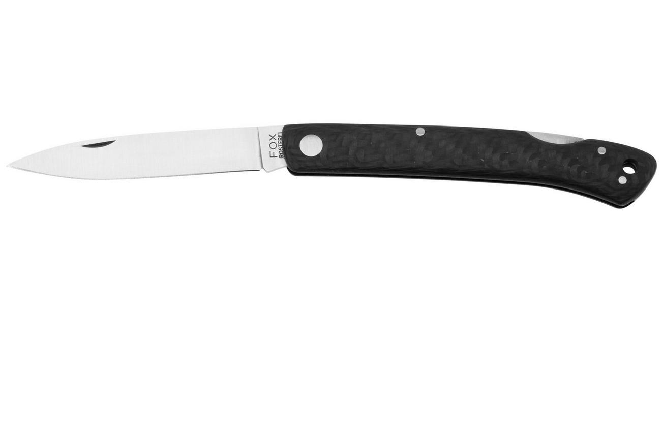 Fox Knives FX-573-CF Satin 440C, Carbon Fiber zakmes