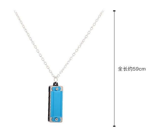 Lilafey - Harmonica Hanger Ketting van Roestvrij Staal