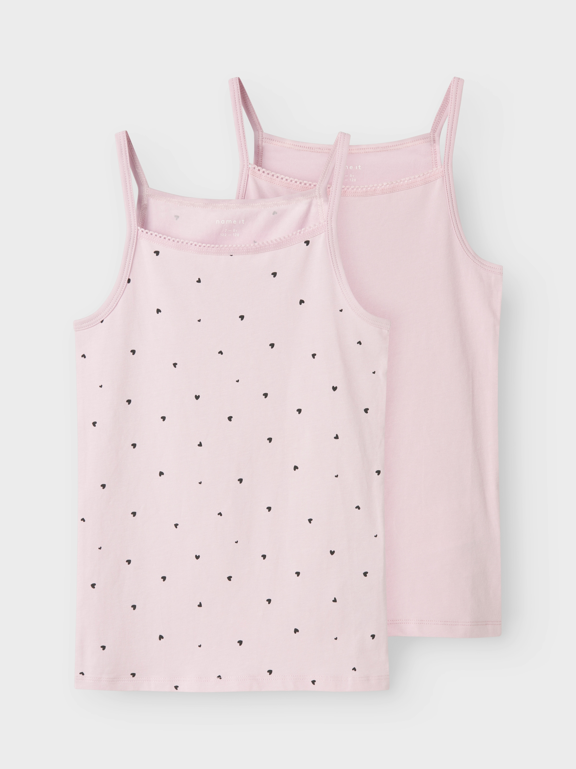 Name It Unterhemd »NKFSTRAP TOP 2P WINSOME HEARTS NOOS«, 2 Stk.