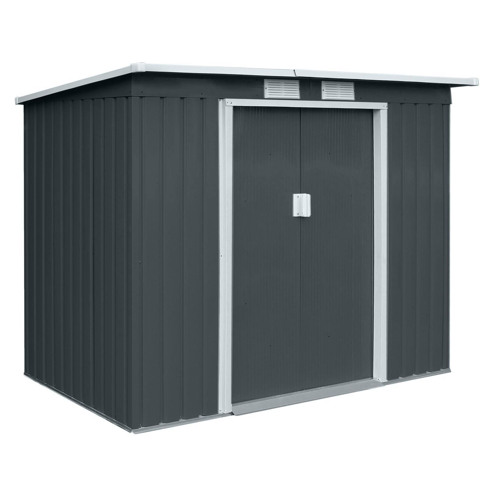 Hattoro Gerätehaus Grau Metall