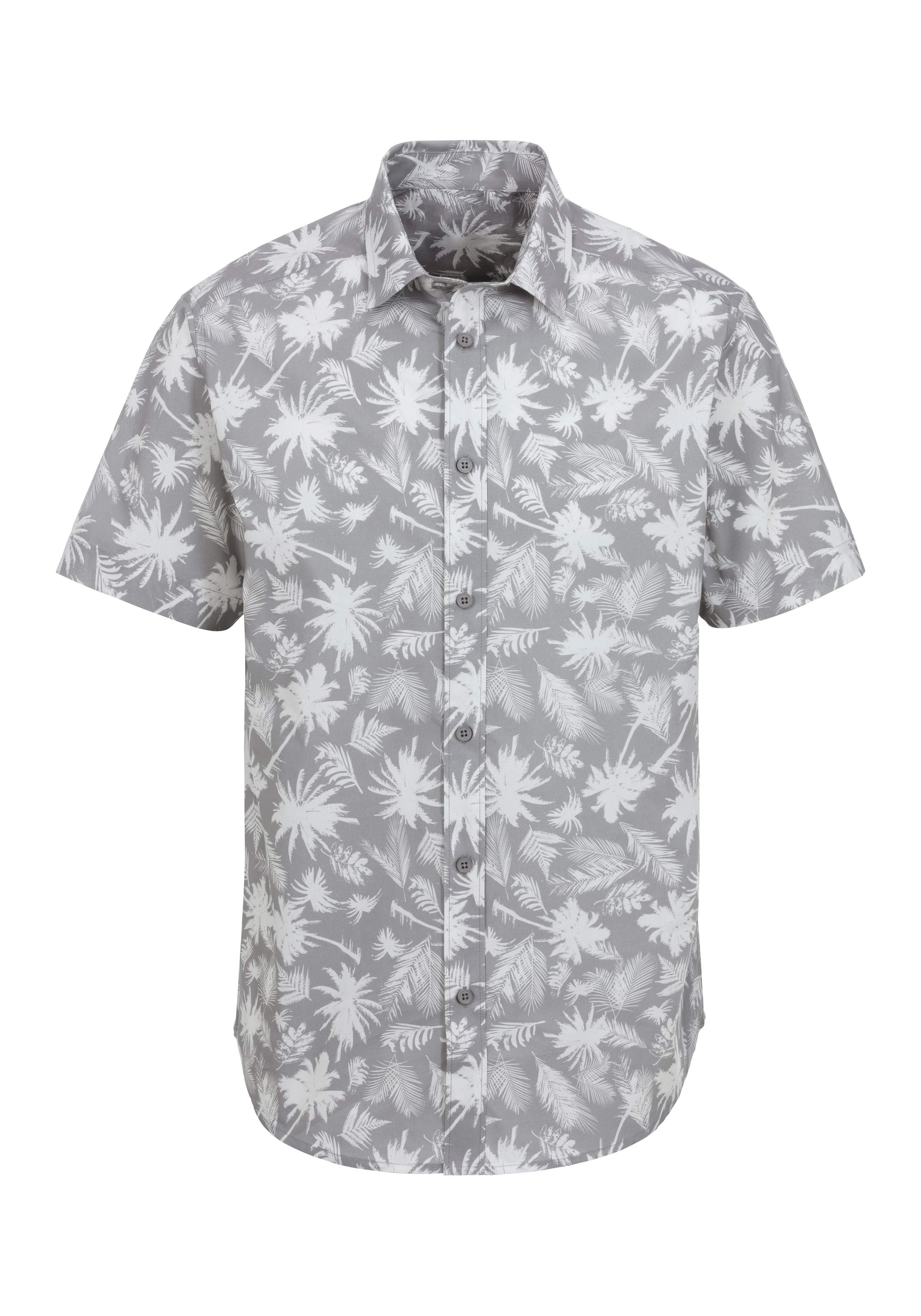 Beachtime Hawaiihemd »Regular fit«, , Kurzarm, Freizeithemd mit Palmenprint, reine Baumwolle
