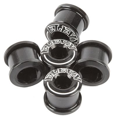 Pack de 5 Vis Cheminées ELEVN DOUBLE KEY 6.5 x 4mm Noir