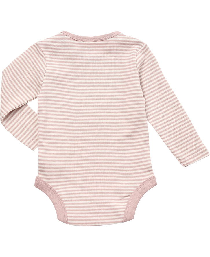 Magasin du Nord Collection Petit baby body - Organic Adobe rose / star white stripe