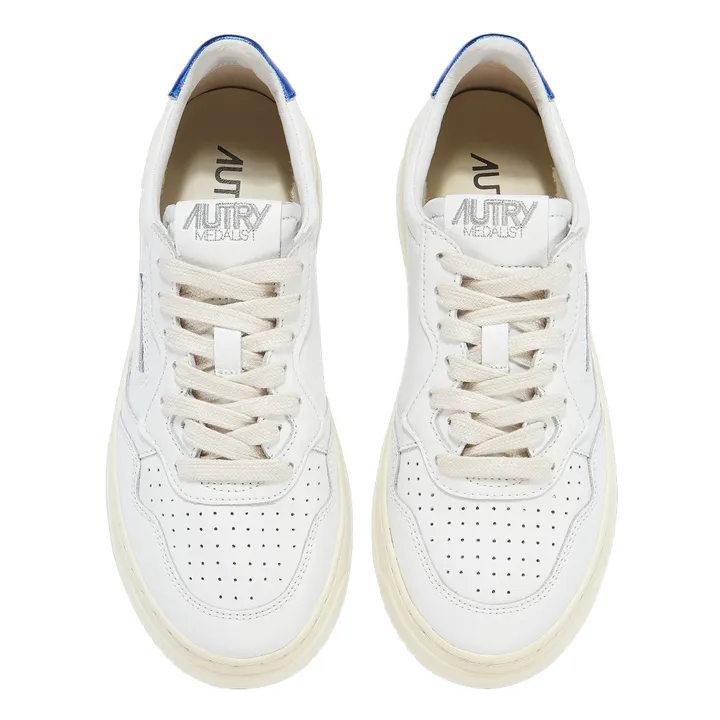 Autry Baskets Medalist Low Cuir | Bleu