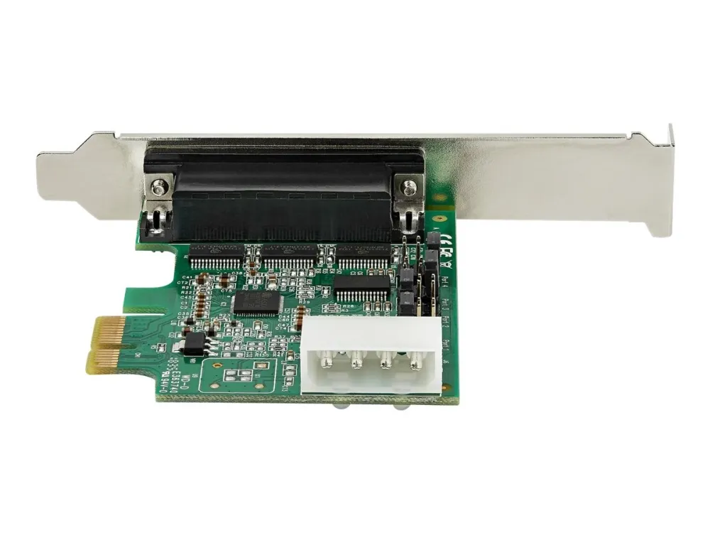 StarTech.com 4-port PCI Express RS232 Serial Adapter Card, PCIe RS232 Serial Host Controller Card, PCIe to Serial DB9 Card, 16950 UART, Desktop Expansion Card, Windows, macOS, Linux - Full/Low-Profile Brackets (PEX4S953) - Seriel adapter - PCIe - RS-