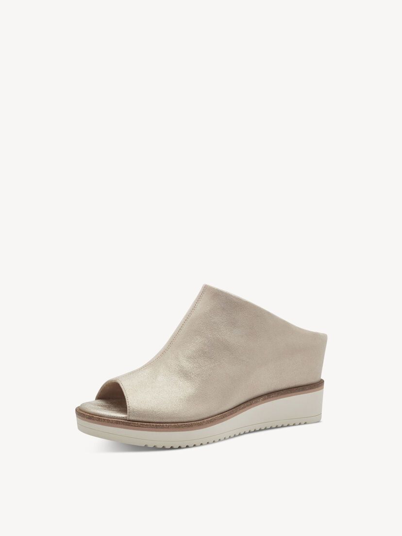 Leren Slipper - beige